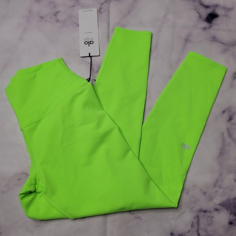 Alo Yoga Acid Lime Athletic Leggings S